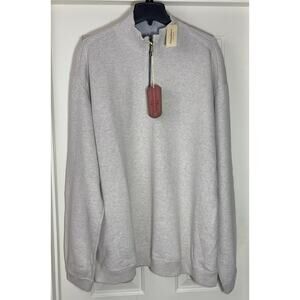 Tommy Bahama Flip Side Pro Half Zip Sweatshirt Mens 2XB Khaki Sands Pullover